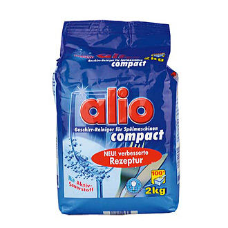 Alio-Bột rửa cho máy rửa bát, chén. Loại 1,8Kg, nhập khẩu CHLB- ĐỨC